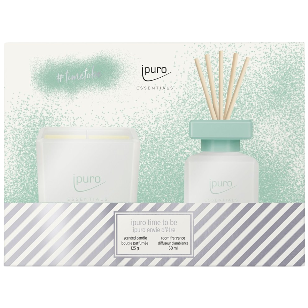 Giftset met geurstokjes & kaars