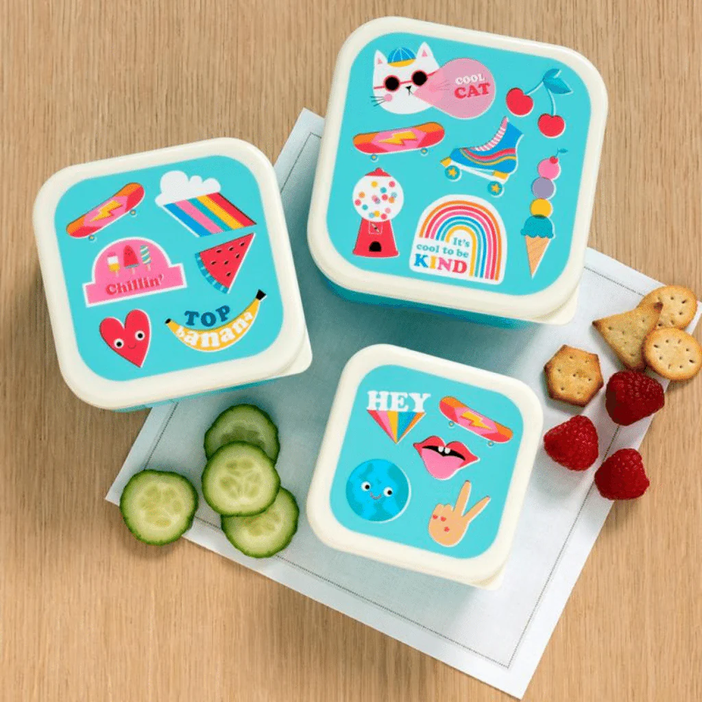 Lunch- en snackdoosjes (Set van 3) - Small