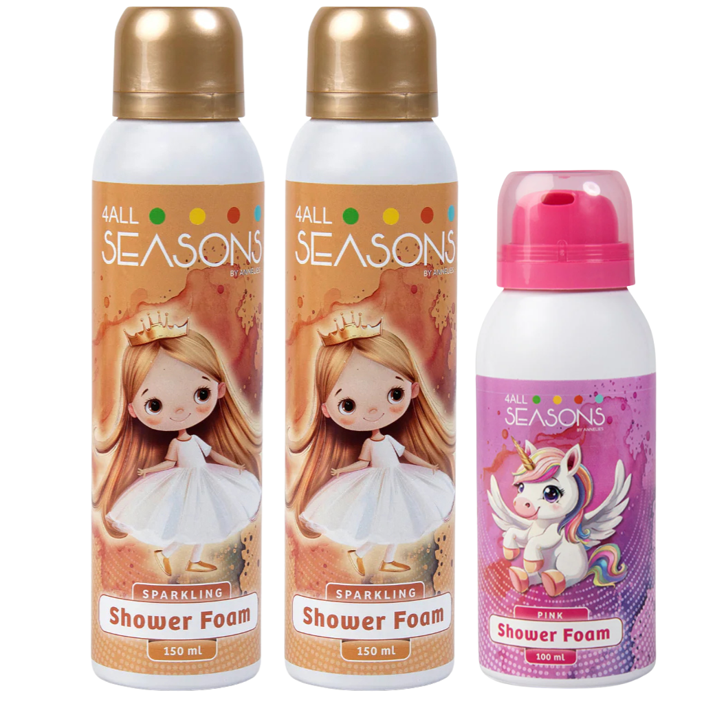 2+1 GRATIS - 2x 4All Seasons Shower Foam 150 ml + 1x Shower Foam 100 ml GRATIS