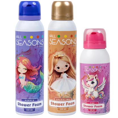 2+1 GRATIS - 2x 4All Seasons Shower Foam 150 ml + 1x Shower Foam 100 ml GRATIS
