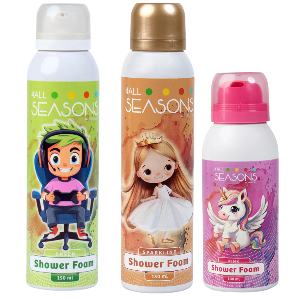 2+1 GRATIS - 2x 4All Seasons Shower Foam 150 ml + 1x Shower Foam 100 ml GRATIS