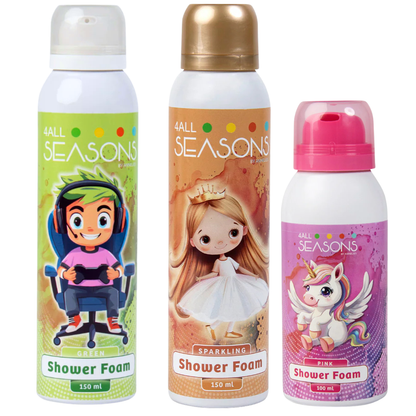 2+1 GRATIS - 2x 4All Seasons Shower Foam 150 ml + 1x Shower Foam 100 ml GRATIS