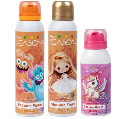 2+1 GRATIS - 2x 4All Seasons Shower Foam 150 ml + 1x Shower Foam 100 ml GRATIS