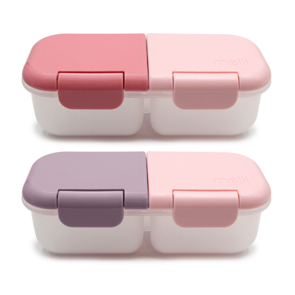 Melii - Snackbox met 2 compartimenten - 2 stuks