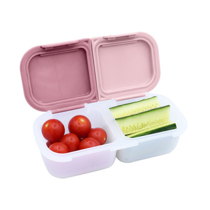 Melii - Snackbox met 2 compartimenten - 2 stuks