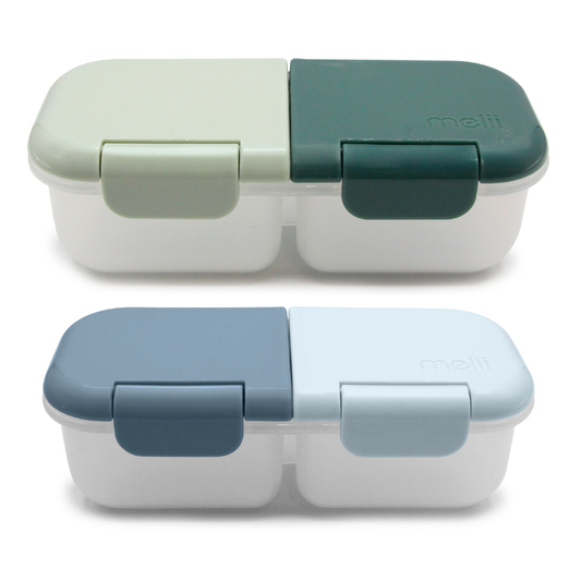 Melii - Snackbox met 2 compartimenten - 2 stuks