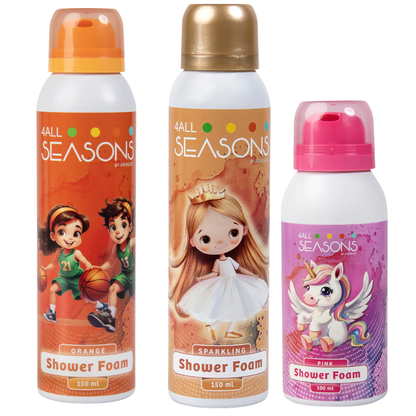 2+1 GRATIS - 2x 4All Seasons Shower Foam 150 ml + 1x Shower Foam 100 ml GRATIS