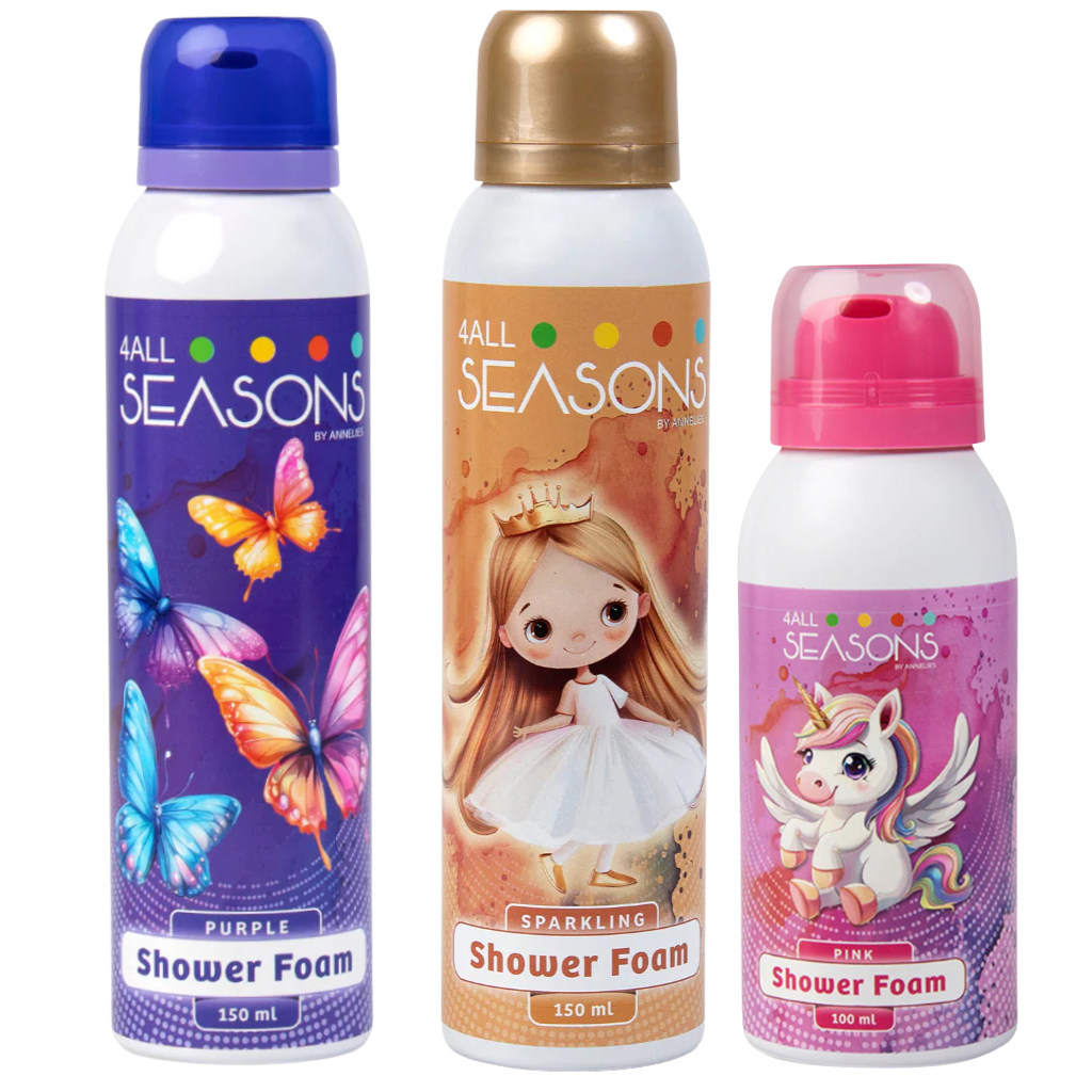 2+1 GRATIS - 2x 4All Seasons Shower Foam 150 ml + 1x Shower Foam 100 ml GRATIS