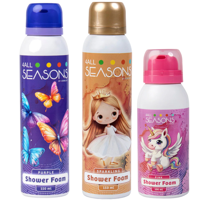 2+1 GRATIS - 2x 4All Seasons Shower Foam 150 ml + 1x Shower Foam 100 ml GRATIS
