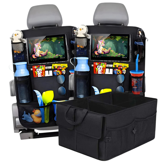 Organizer voor autostoel - 2 stuks + GRATIS Kofferbak organizer
