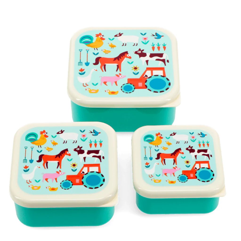 Lunch- en snackdoosjes (Set van 3) - Small