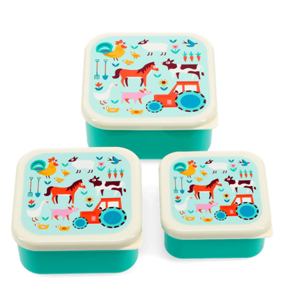 Lunch- en snackdoosjes (Set van 3) - Small