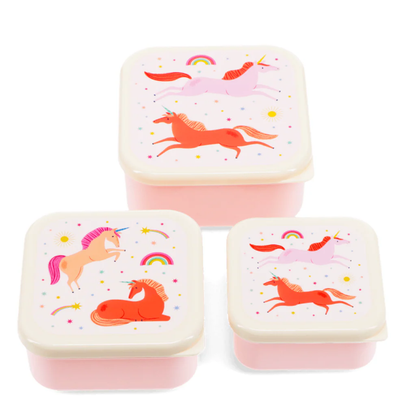 Lunch- en snackdoosjes (Set van 3) - Small