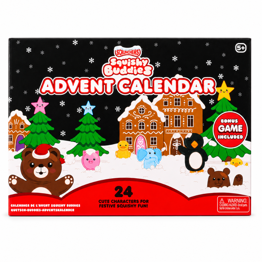 Scrunchems adventskalender - Squishy Buddies 24 figuren