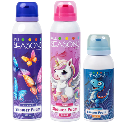 2+1 GRATIS - 2x 4All Seasons Shower Foam 150 ml + 1x Shower Foam 100 ml GRATIS