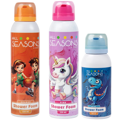 2+1 GRATIS - 2x 4All Seasons Shower Foam 150 ml + 1x Shower Foam 100 ml GRATIS