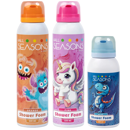 2+1 GRATIS - 2x 4All Seasons Shower Foam 150 ml + 1x Shower Foam 100 ml GRATIS