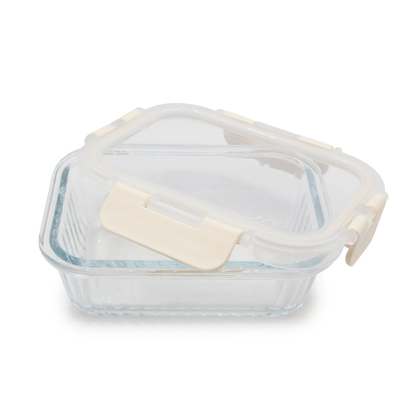 Melii - Glazen bewaarbakjes 400ml - 3 stuks