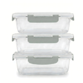 Melii - Glazen bewaarbakjes 630 ml - 3 stuks