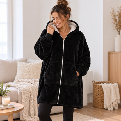 Cuddle Hoodie Ruby met rits