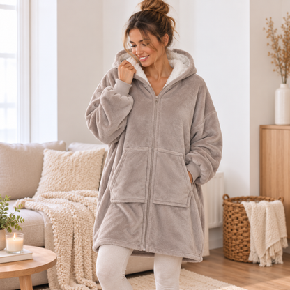 Cuddle Hoodie Ruby met rits