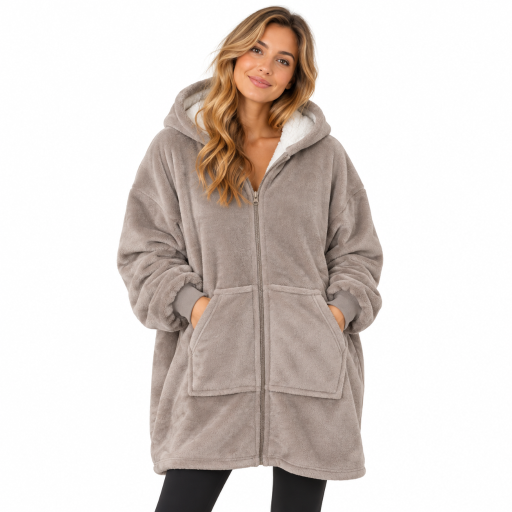 Cuddle Hoodie Ruby met rits