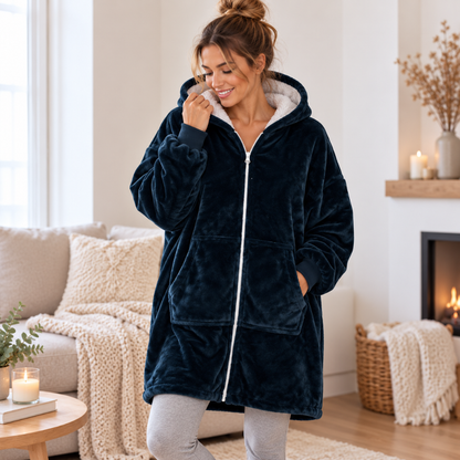 Cuddle Hoodie Ruby met rits