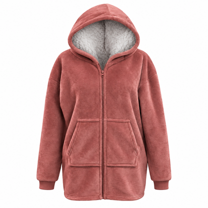 Cuddle Hoodie Ruby met rits