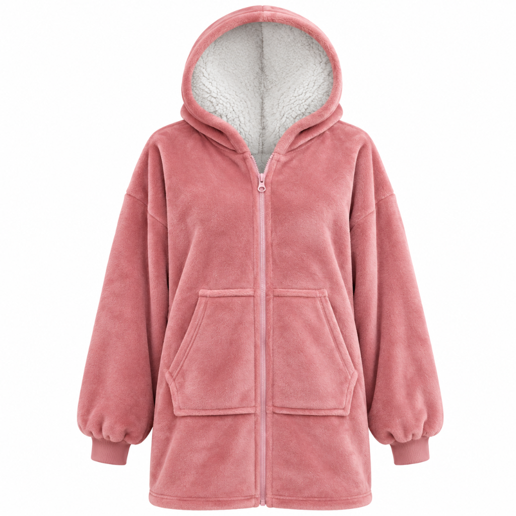 Cuddle Hoodie Ruby met rits