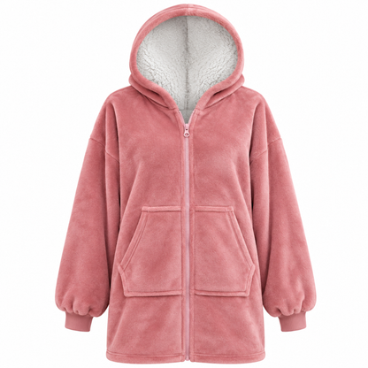 Cuddle Hoodie Ruby met rits