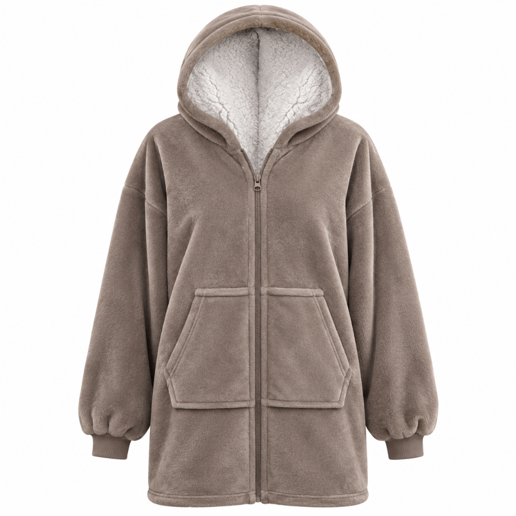 Cuddle Hoodie Ruby met rits
