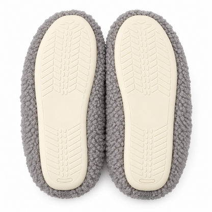 Teddy pantoffels Famke - Donker grijs