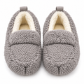Teddy pantoffels Famke - Donker grijs