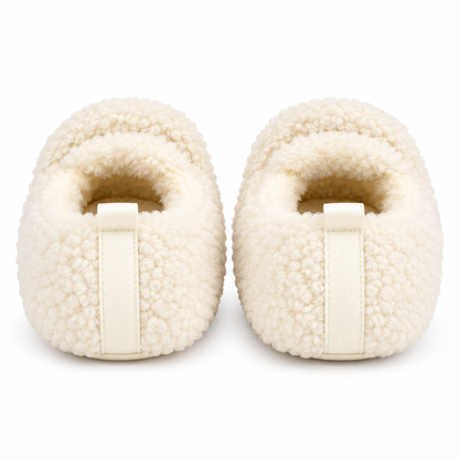 Teddy pantoffels Famke - Dove wit