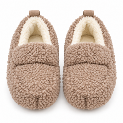 Teddy pantoffels Famke - Taupe