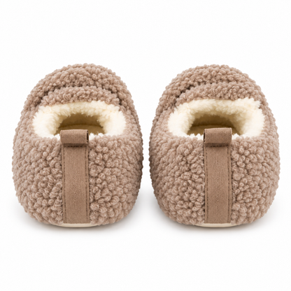 Teddy pantoffels Famke - Taupe