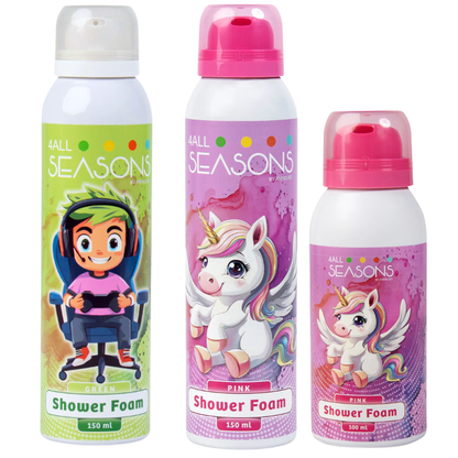 2+1 GRATIS - 2x 4All Seasons Shower Foam 150 ml + 1x Shower Foam 100 ml GRATIS
