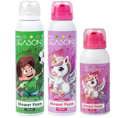 2+1 GRATIS - 2x 4All Seasons Shower Foam 150 ml + 1x Shower Foam 100 ml GRATIS