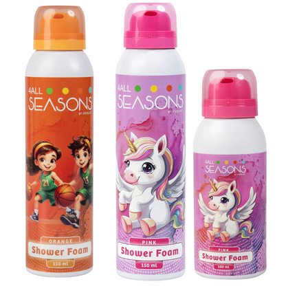 2+1 GRATIS - 2x 4All Seasons Shower Foam 150 ml + 1x Shower Foam 100 ml GRATIS