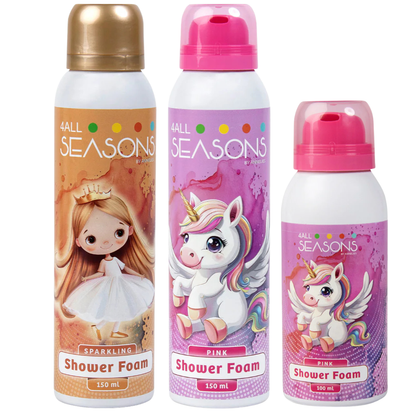 2+1 GRATIS - 2x 4All Seasons Shower Foam 150 ml + 1x Shower Foam 100 ml GRATIS