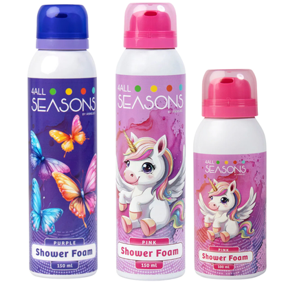 2+1 GRATIS - 2x 4All Seasons Shower Foam 150 ml + 1x Shower Foam 100 ml GRATIS