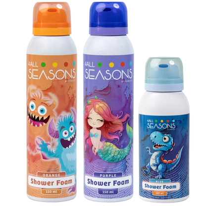 2+1 GRATIS - 2x 4All Seasons Shower Foam 150 ml + 1x Shower Foam 100 ml GRATIS