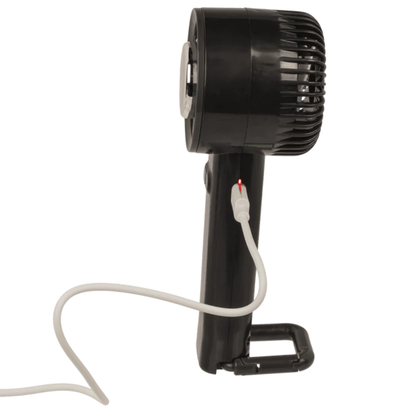 Draagbare Ventilator met Koelfunctie USB Oplaadbaar Zwart