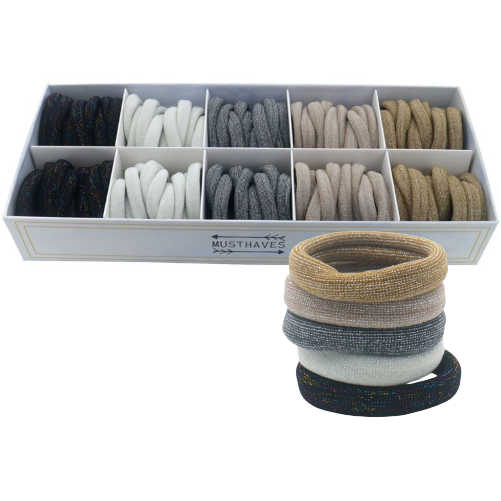 Haarelastiekjes in doos - Set van 100