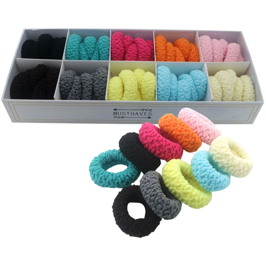 Haarelastiekjes in doos - Set van 50