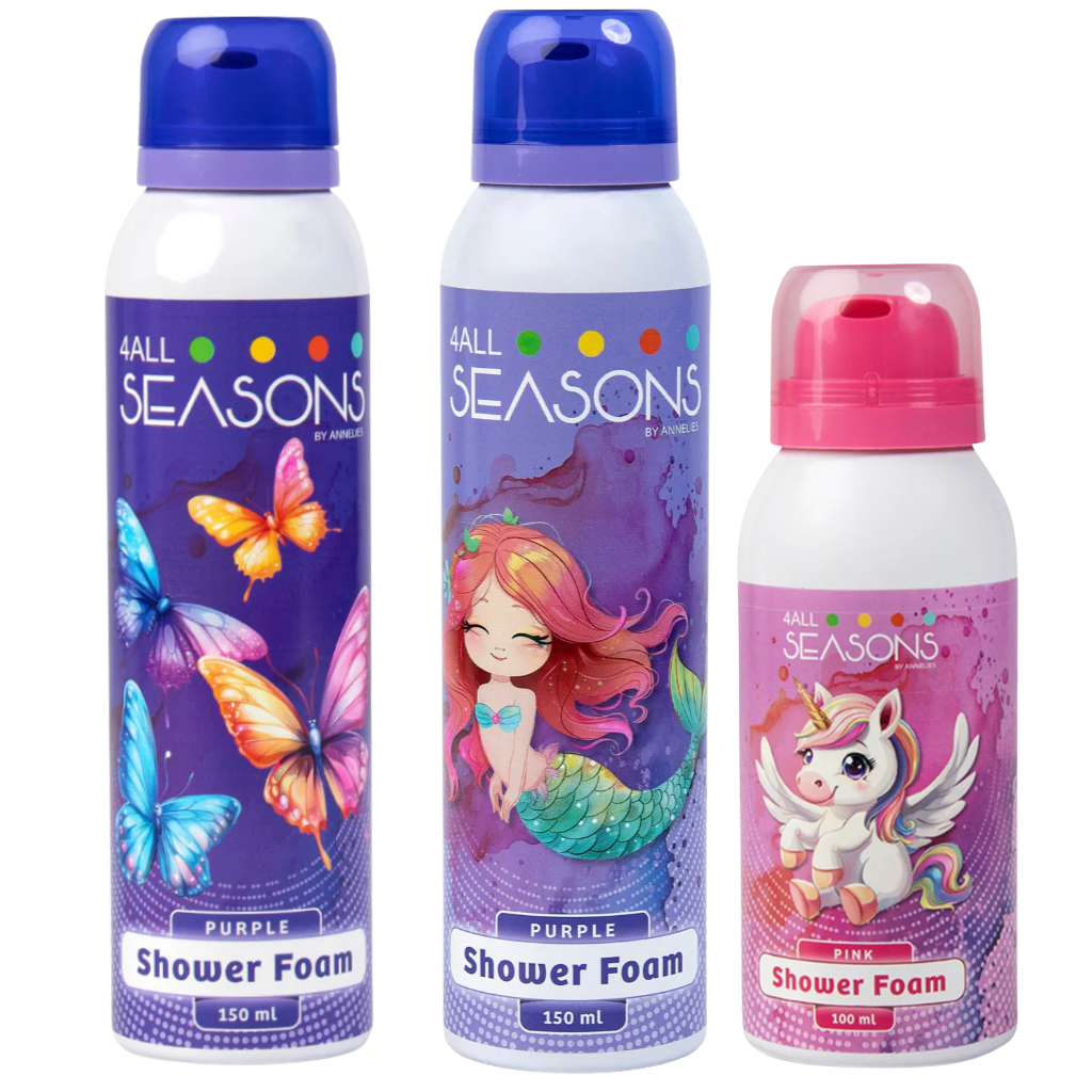 2+1 GRATIS - 2x 4All Seasons Shower Foam 150 ml + 1x Shower Foam 100 ml GRATIS