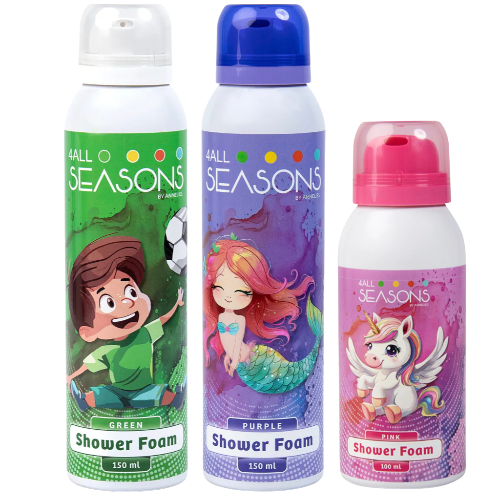 2+1 GRATIS - 2x 4All Seasons Shower Foam 150 ml + 1x Shower Foam 100 ml GRATIS