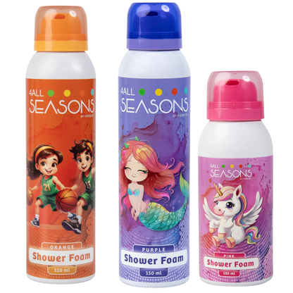 2+1 GRATIS - 2x 4All Seasons Shower Foam 150 ml + 1x Shower Foam 100 ml GRATIS