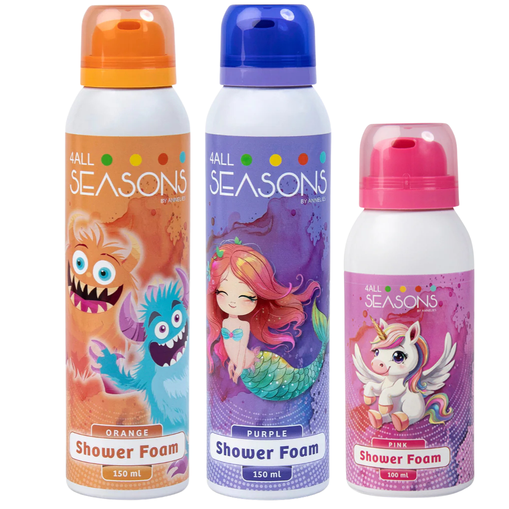 2+1 GRATIS - 2x 4All Seasons Shower Foam 150 ml + 1x Shower Foam 100 ml GRATIS