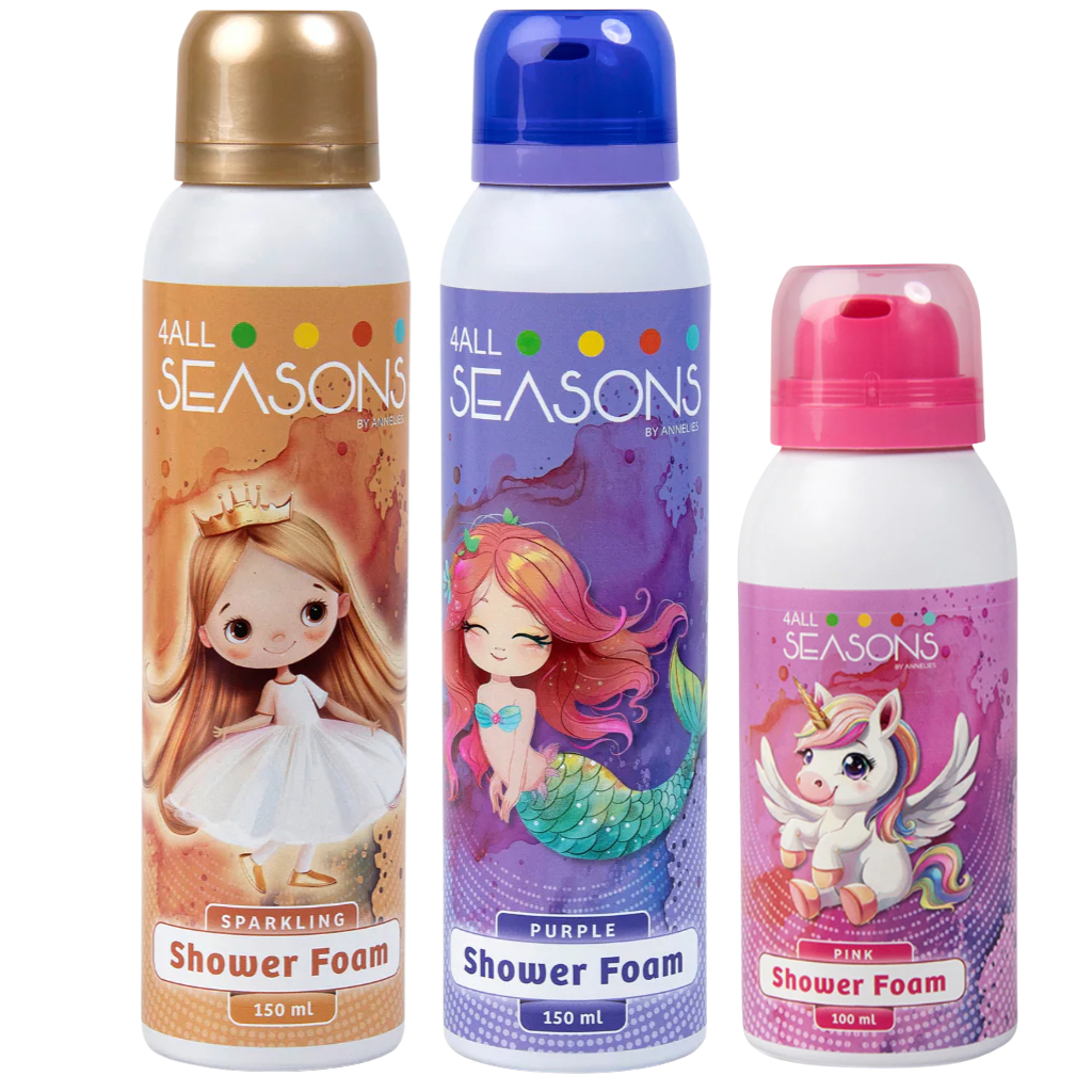 2+1 GRATIS - 2x 4All Seasons Shower Foam 150 ml + 1x Shower Foam 100 ml GRATIS
